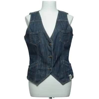 Gilet en jean (Bleu) de Soya Coton