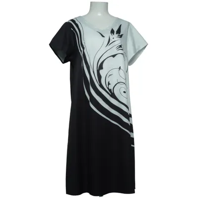 Robe (Noir, Blanc) de Three Seasons Polyester, Viscose