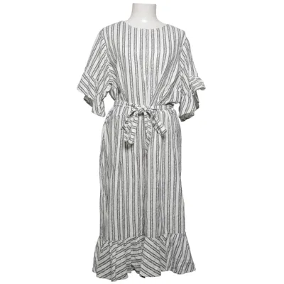 Kjole (Hvid, Sort) fra Next Linned, Viscose