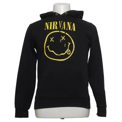 Sweat à capuche (Noir, Jaune) de Nirvana Coton, Polyester