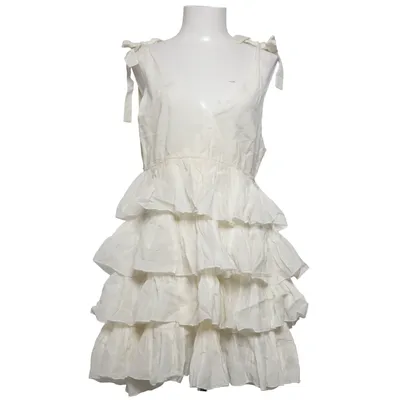 Jurk (Wit) van Tina Wodstrup Katoen, Viscose