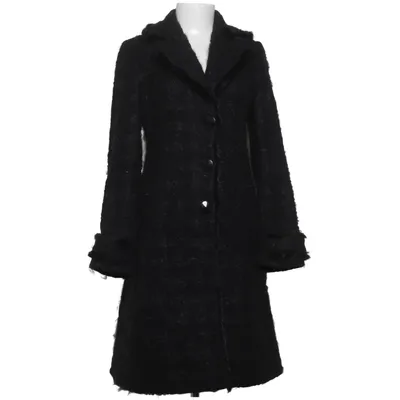 Coat (Black) from Mariella Rosati Mohair, Polyamide, Wool