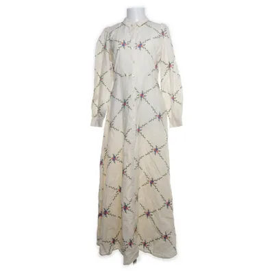 Skjortklänning (Beige, Flerfärgad) från Sézane Linne, Bomull, Polyester