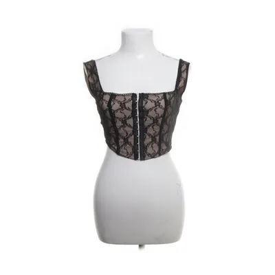 Crop top (Zwart, Beige) van ASOS Design Polyester