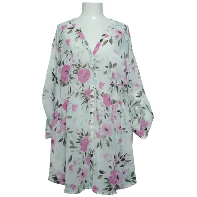 Blouse (Blanc, Rose, Multicolore) de Torrid Polyester
