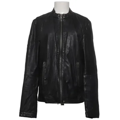 Veste en cuir (Noir) de Rockandblue