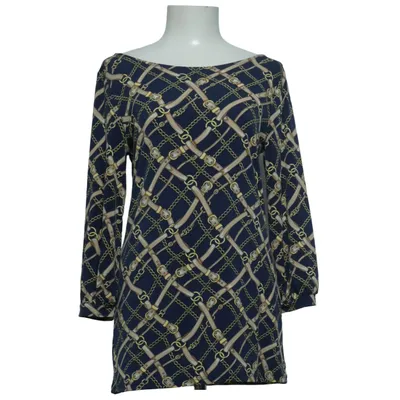 Robe (Bleu, Beige, Or) de Ann Taylor Élasthane, Polyester