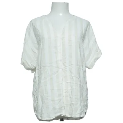 Top (White, Beige) from Soda Collection Cotton, Linen, Viscose
