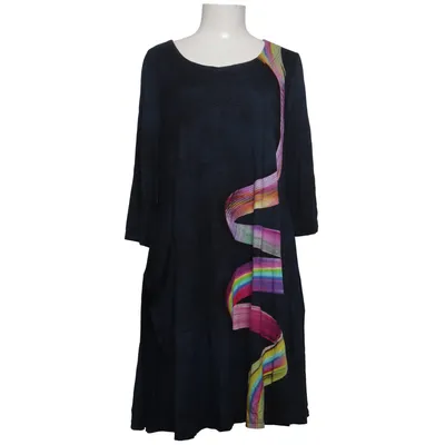Klänning (Blå, Flerfärgad) från Ralston Elastan, Viskos