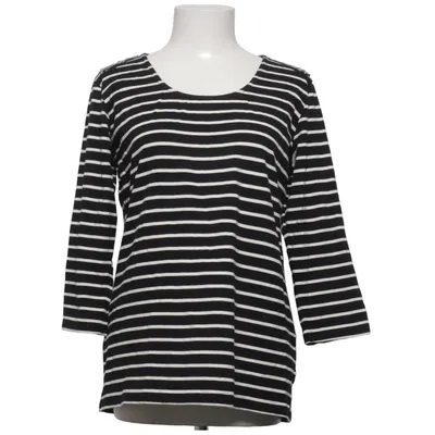 Long sleeve T-shirt (Black, White) from Suzanna Cotton, Elastane