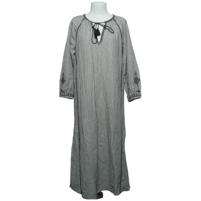 Robe longue (Blanc, Noir) de My Sunday Morning Coton, Fibre métallique