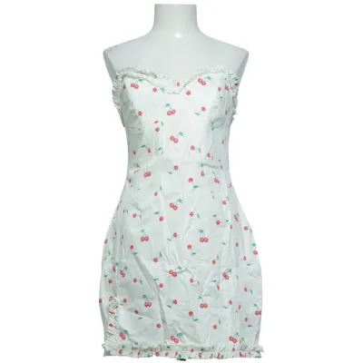 Kleid (Weiß, Rot) von ASOS Design Baumwolle, Elasthan