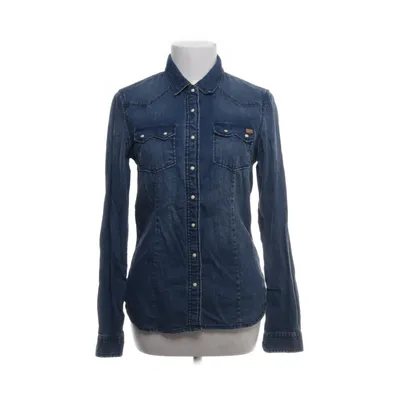 Denim blouse (Blauw) van Silver Creek Katoen