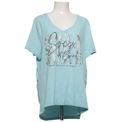 T-shirt (Bleu) de Soccx Coton, Élasthane