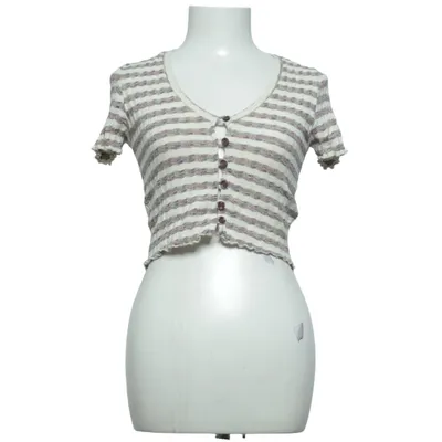 Top (White, Multicolored) from Urban Outfitters Acrylic, Cotton