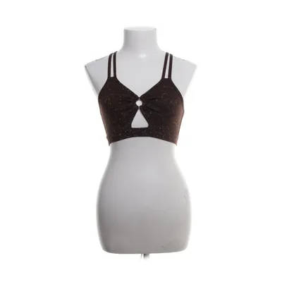 Crop top (Brown, Multicolored) from Guru Shop Cotton, Elastane