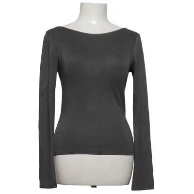 T-shirt à manches longues (Gris) de Uniqlo Acrylique, Élasthane, Modal, Polyester, Soie, Viscose