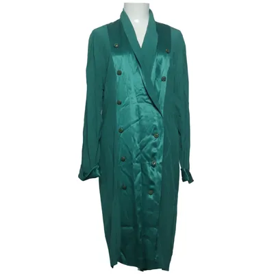 Skjortekjole (Grøn) fra Elisabeth Acetat, Viscose