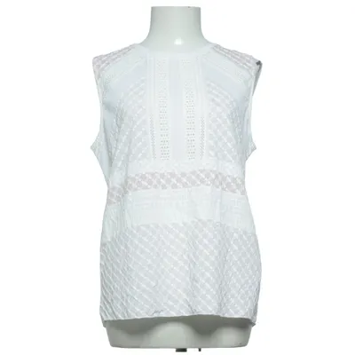 Haut (Blanc, Rose) de Zara W&B Collection Élasthane, Polyester