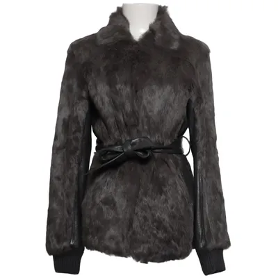 Pälsjacka (Grå) från Hollies Akryl, Polyester, Kaninpäls, Ull