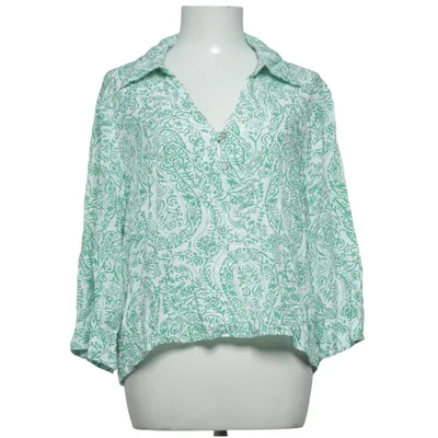 Blouse (Green, White) from Sweewë Cotton