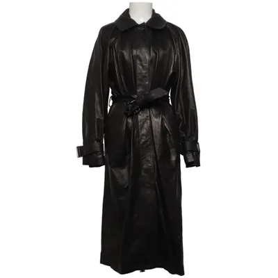 Leather coat (Black) from Arket Leather