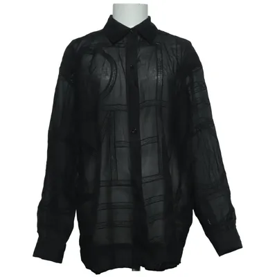 Shirt (Zwart) van Totême Organisch katoen, Zijde