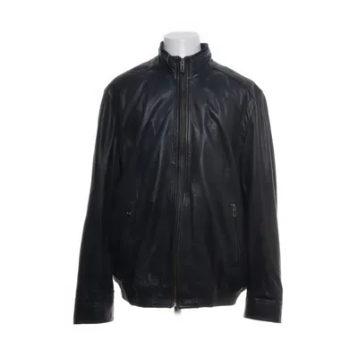 Leather jacket (Gray) from David Moore Polyester, Leather