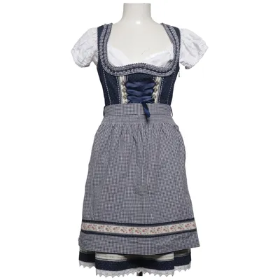 Dirndl (Bleu, Blanc) de Edel Heiss Coton, Polyester