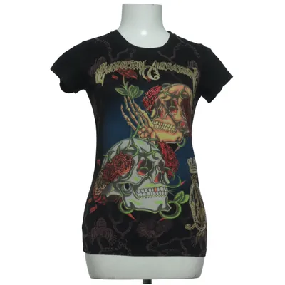 T-shirt (Black, Multicolored) from Christian Audigier