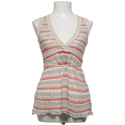 Tank Top (Beige, Multicolored) from KOOKAI Acrylic, Cotton, Linen, Viscose