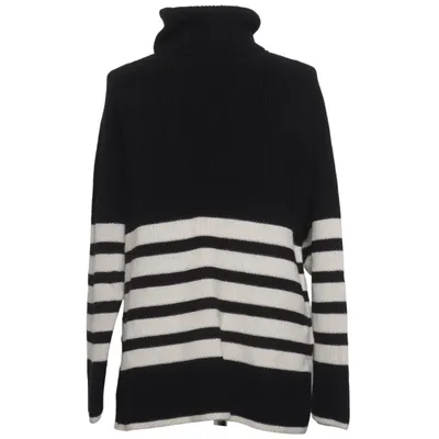 Turtleneck (Beige, Sort) fra COS Uld, Bomuld
