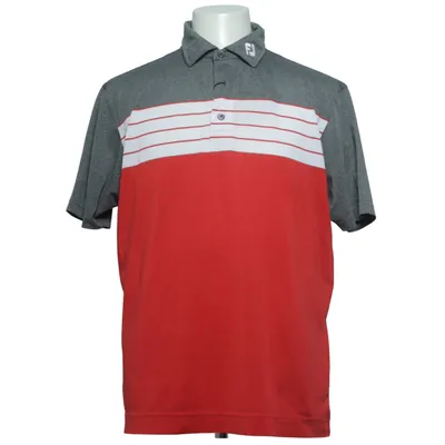 Pikétröja (Röd, Grå, Vit) från Footjoy Elastan, Polyester