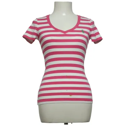 T-shirt (Pink, Hvid) fra Ralph Lauren Sport Bomuld