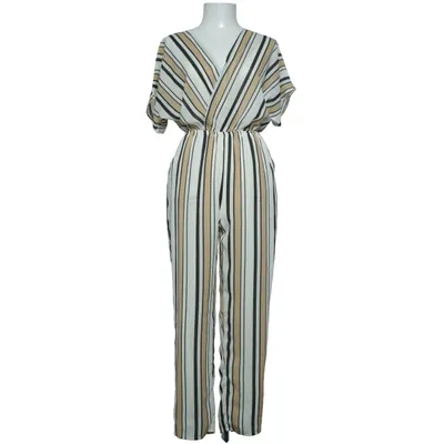 Jumpsuit (White, Black, Brown) from Pink Boutique Polyester