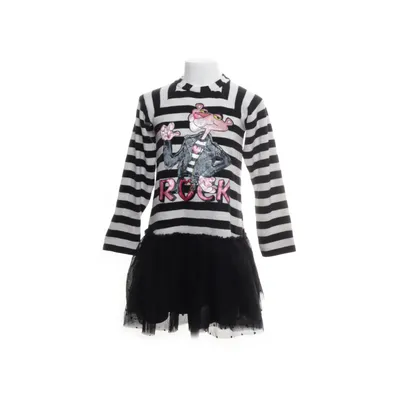 Jurk (Wit, Meerkleurig) van Monnalisa Acryl, Katoen, Elastaan, Polyester, Viscose