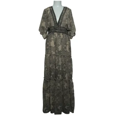 Maxi jurk (Beige, Zwart) van Buch Copenhagen Polyester