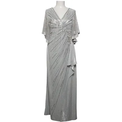 Evening gown (Silver) from Cupper Elastane, Polyester