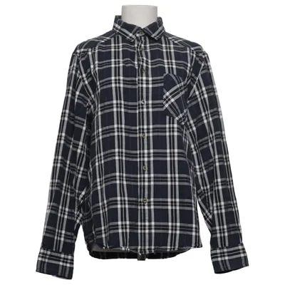 Flanellen overhemd (Blauw, Wit) van BLWR Katoen