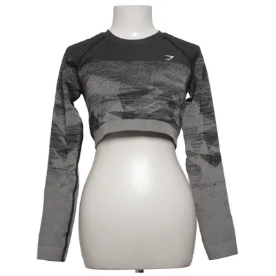 Sports top (Gray, Black) from Gymshark Elastane, Polyamide, Polyester