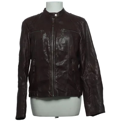 Veste en cuir (Marron) de Saki Collection Cuir, Polyester