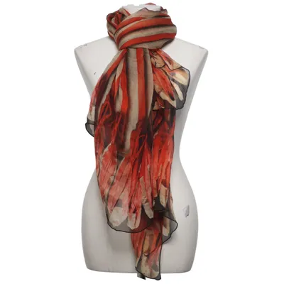 Shawl (Red, Beige, Black) from Isabel de Pedro Silk