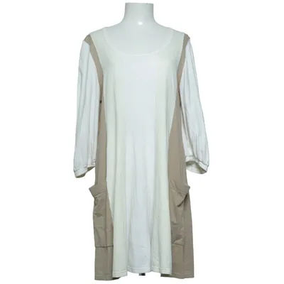 Kjole (Hvid, Beige) fra Ralston Design Bomuld, Elastan, Modal