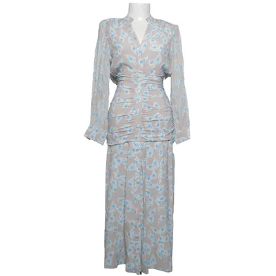 Robe chemise (Beige, Bleu, Multicolore) de Dorothee Schumacher Soie, Viscose