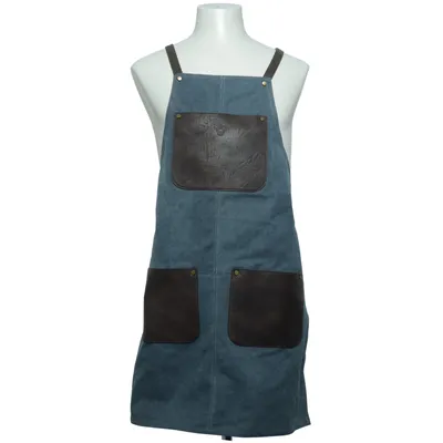 Apron (Blue, Brown) from Carlo