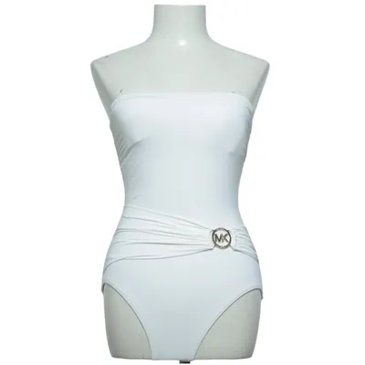 Badeanzug (Weiß) von Michael Kors Elasthan, Polyamid, Polyester, Polyurethan