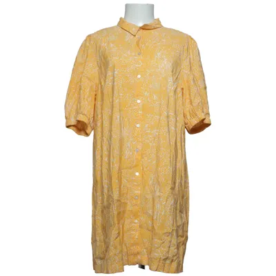 Robe chemise (Jaune, Blanc) de Ichi Polyester, Viscose