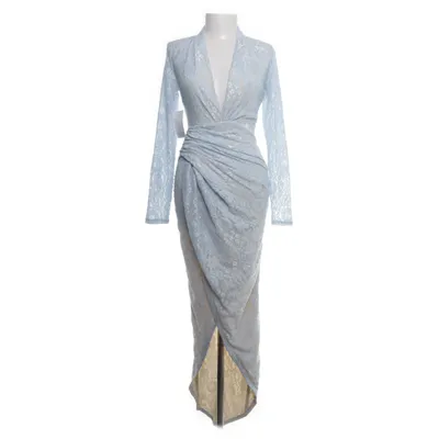 Evening gown (Blue, Beige) from Moments Elastane, Polyester