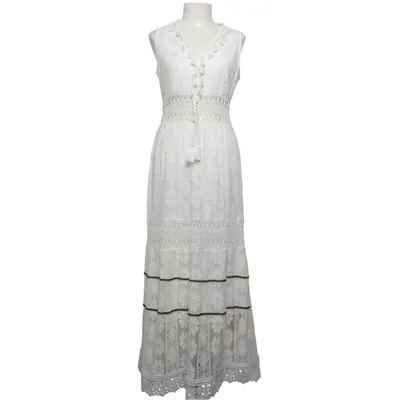 Robe longue (Blanc) Élasthane, Polyester