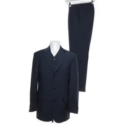 Kostym (Blå) från Sir Ull, Mohair, Viskos, Linne